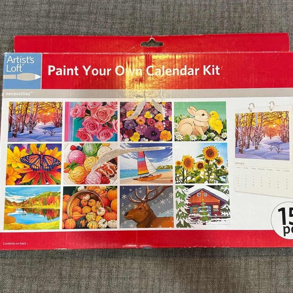 DIY Calendar Kit with Watercolors